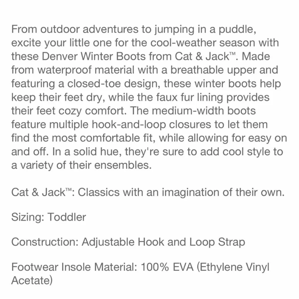 ⛄️TODDLER SNOW BOOTS